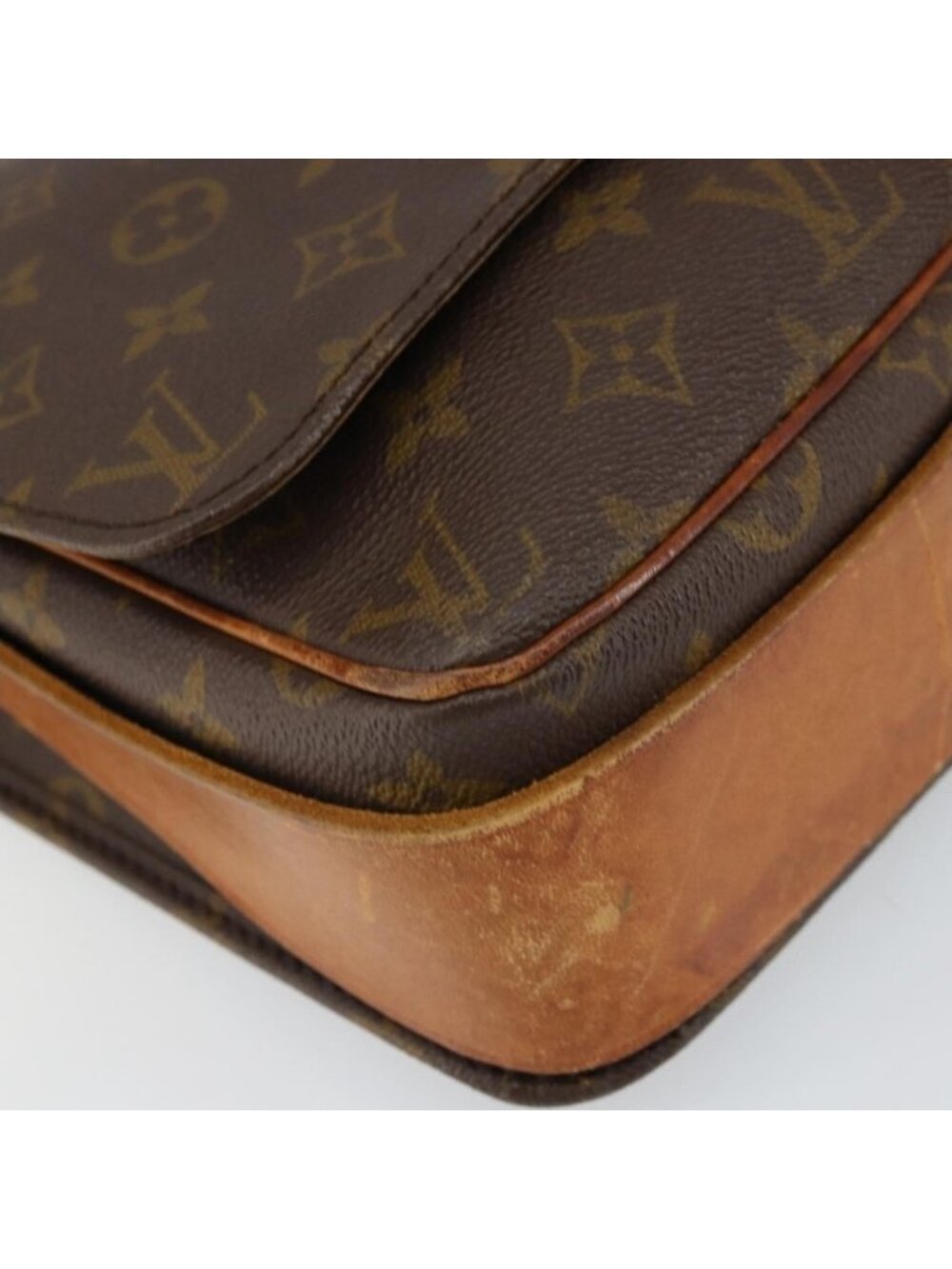 Authentic LOUIS VUITTON Monogram Cartouchiere GM Shoulder Bag M51252 LV - Picture 6 of 16